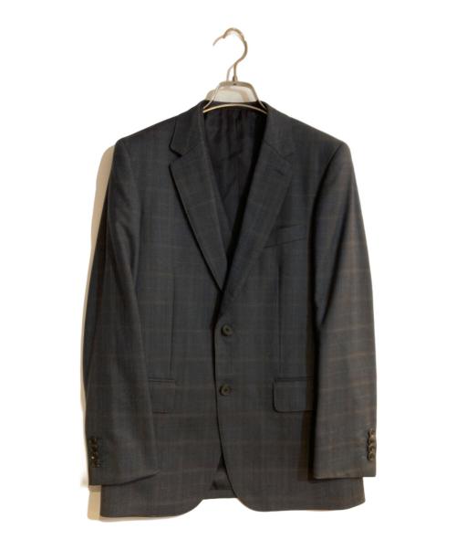 PAUL SMITH（ポールスミス）Paul Smith (ポールスミス) クラシックチェック シングル2B スーツ ネイビー サイズ:M (実寸ウエスト76cm/股下64cm）の古着・服飾アイテム