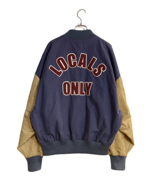 glamb（グラム）glamb (グラム) LOCALS ONLY Stadium JKT ネイビー サイズ:Ｌの古着・服飾アイテム