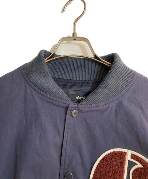 glamb（グラム）glamb (グラム) LOCALS ONLY Stadium JKT ネイビー サイズ:Ｌの古着・服飾アイテム