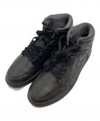 NIKEナイキ）の古着「Air Jordan 1 Retro Mid "Black"/ エアジョーダン1 レトロ ミッド "ブラック」｜ブラック