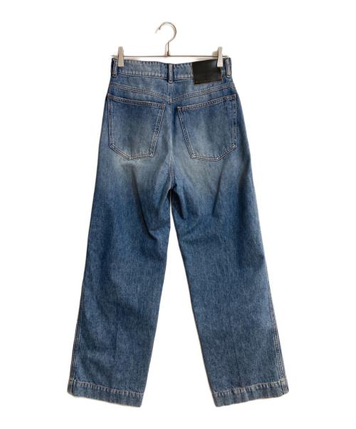 SPORT MAX（スポーツマックス）SPORT MAX (スポーツマックス) センタークリースバギーデニムパンツ ブルー サイズ:27の古着・服飾アイテム