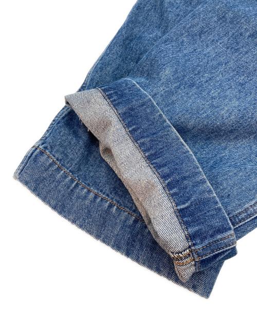 SPORT MAX（スポーツマックス）SPORT MAX (スポーツマックス) センタークリースバギーデニムパンツ ブルー サイズ:27の古着・服飾アイテム