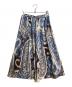 ANAYI（アナイ）の古着「ペイズリープリントタック スカート」｜ブルー