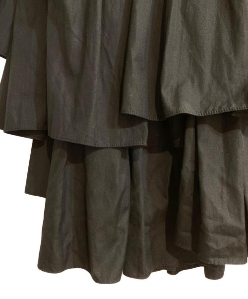COMME des GARCONS COMME des GARCONS（コムデギャルソン コムデギャルソン）COMME des GARCONS COMME des GARCONS (コムデギャルソン コムデギャルソン) 異素材切替レイヤードフリルスカート ブラック サイズ:Sの古着・服飾アイテム