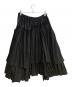 COMME des GARCONS COMME des GARCONS (コムデギャルソン コムデギャルソン) 異素材切替レイヤードフリルスカート ブラック サイズ:S：70000円