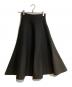 MADISON BLUE（マディソンブルー）の古着「Wフェイス ミモレ フレアスカート」｜ブラック