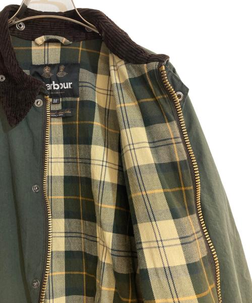 Barbour（バブアー）Barbour (バブアー) BEAMS F (ビームスエフ) TRANSPORT/トランスポート セージ オイルドコットン ウォッシュドジャケット オリーブ サイズ:38の古着・服飾アイテム