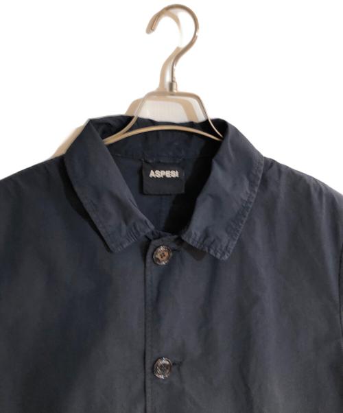 ASPESI（アスペジ）ASPESI (アスペジ) ナイロンパッカブルステンカラーコート ネイビー サイズ:Ｌの古着・服飾アイテム