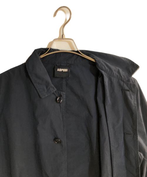 ASPESI（アスペジ）ASPESI (アスペジ) ナイロンパッカブルステンカラーコート ネイビー サイズ:Ｌの古着・服飾アイテム
