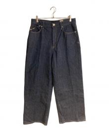 YANUK（ヤヌーク）の古着「PREMIUM2 ルーズストレートTULLY」｜ネイビー