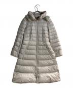 M'S GRACYエムズグレイシー）の古着「レッキスファーAラインロングダウンコート」｜ベージュ