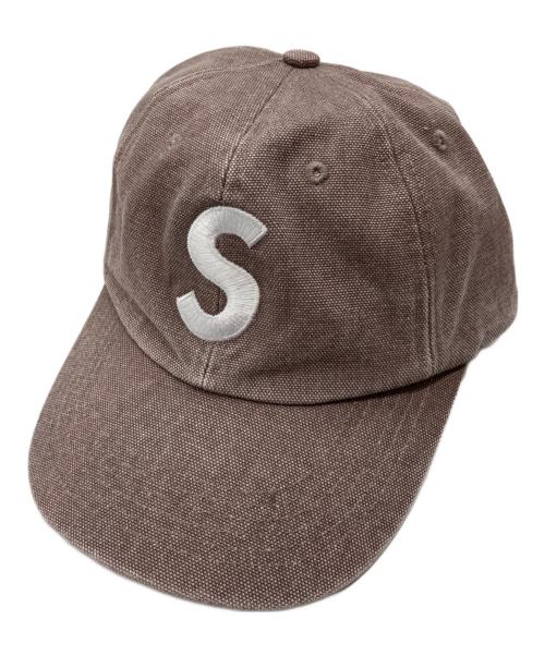 SUPREME（シュプリーム）Supreme (シュプリーム) Pigment S Logo 6-Panel ブラウンの古着・服飾アイテム