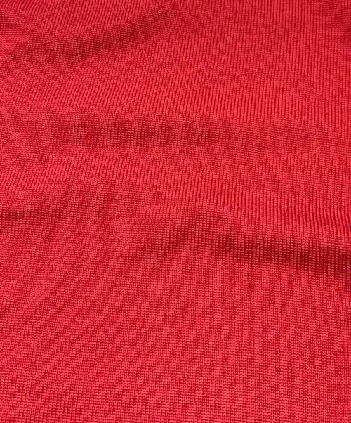 Yves Saint Laurent（イヴサンローラン）Yves Saint Laurent (イヴサンローラン) ロゴ刺繍クルーネックニット レッド サイズ:不明の古着・服飾アイテム