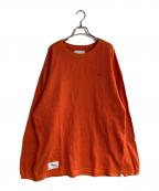 WTAPSダブルタップス）の古着「WAFFLE LS TEE COTTON」｜オレンジ