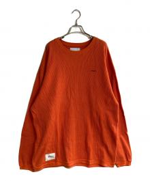WTAPS（ダブルタップス）の古着「WAFFLE LS TEE COTTON」｜オレンジ