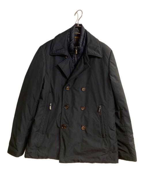 MOORER（ムーレー）MOORER (ムーレー) カラー レイヤード ダウンジャケット ネイビー サイズ:４6の古着・服飾アイテム