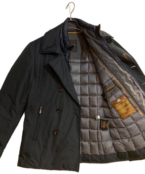 MOORER（ムーレー）MOORER (ムーレー) カラー レイヤード ダウンジャケット ネイビー サイズ:４6の古着・服飾アイテム