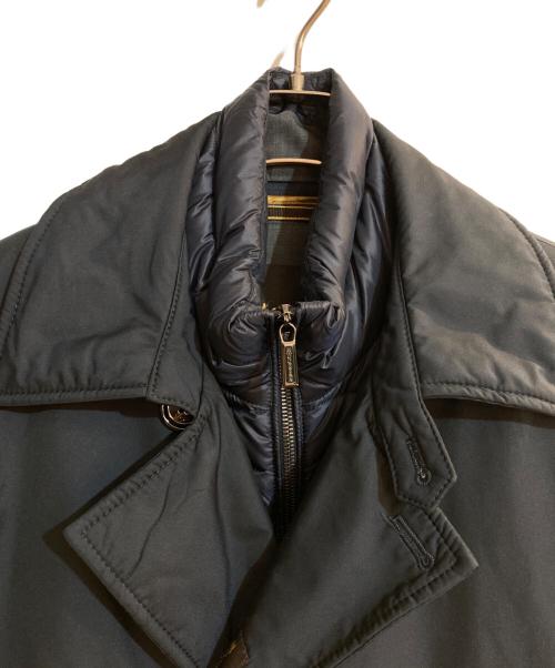 MOORER（ムーレー）MOORER (ムーレー) カラー レイヤード ダウンジャケット ネイビー サイズ:４6の古着・服飾アイテム