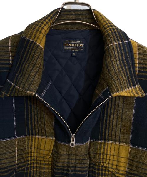 PENDLETON（ペンドルトン）PENDLETON (ペンドルトン) niko and (ニコアンド) ZIP CPO JACKET/ジップアップシーピーオージャケット イエロー サイズ:Mの古着・服飾アイテム