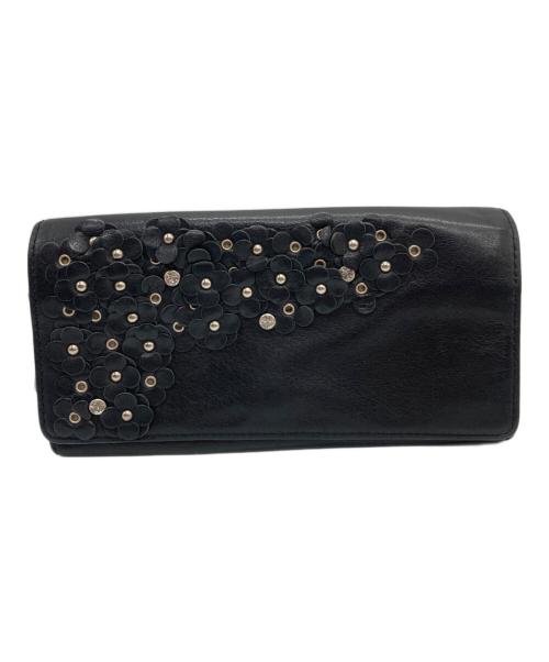 ANTEPRIMA（アンテプリマ）ANTEPRIMA (アンテプリマ) ラインストーン付長財布 ブラックの古着・服飾アイテム