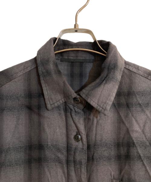 AP STUDIO（エーピーストゥディオ）AP STUDIO (エーピーストゥディオ) クロップドチェックシャツ ブラック サイズ:不明の古着・服飾アイテム