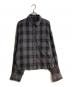 AP STUDIO（エーピーストゥディオ）の古着「クロップドチェックシャツ」｜ブラック