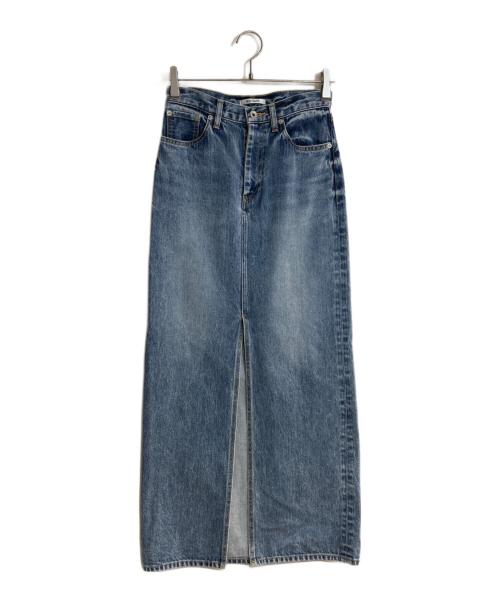 Whim Gazette（ウィムガゼット）Whim Gazette (ウィムガゼット) デニムスリットスカート インディゴ サイズ:36の古着・服飾アイテム
