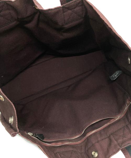 HERMES（エルメス）HERMES (エルメス) トートバッグ ブラック×ボルドーの古着・服飾アイテム