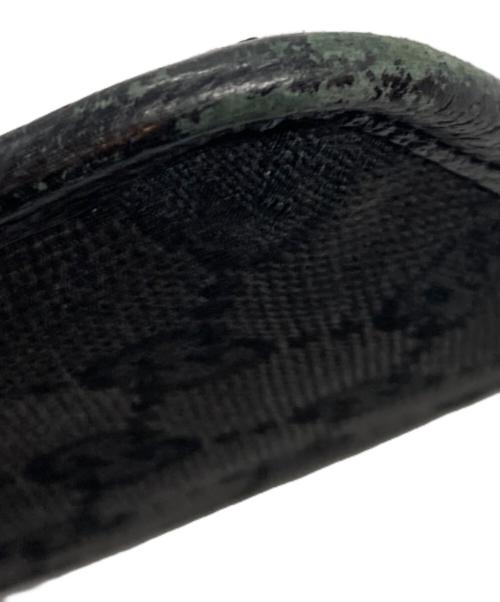 GUCCI（グッチ）GUCCI (グッチ) GGパターンショルダーバッグ ブラックの古着・服飾アイテム