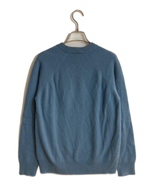 Christian Dior（クリスチャン ディオール）Christian Dior (クリスチャン ディオール) ロゴカシミヤニット スカイブルー サイズ:Ｌの古着・服飾アイテム
