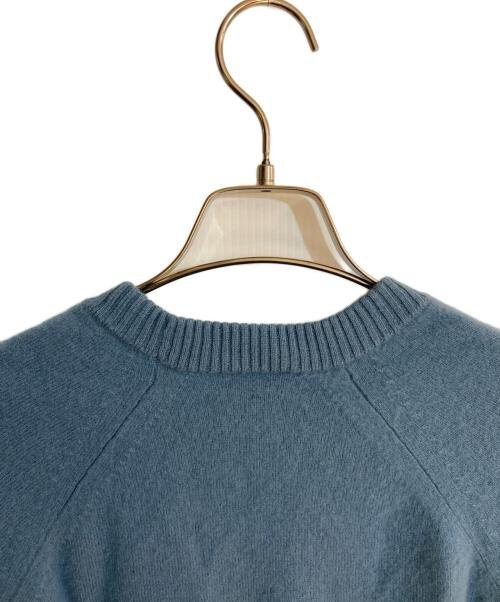 Christian Dior（クリスチャン ディオール）Christian Dior (クリスチャン ディオール) ロゴカシミヤニット スカイブルー サイズ:Ｌの古着・服飾アイテム
