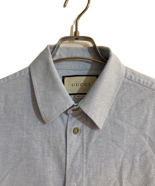 GUCCI（グッチ）GUCCI (グッチ) カッターシャツ スカイブルー サイズ:４8の古着・服飾アイテム