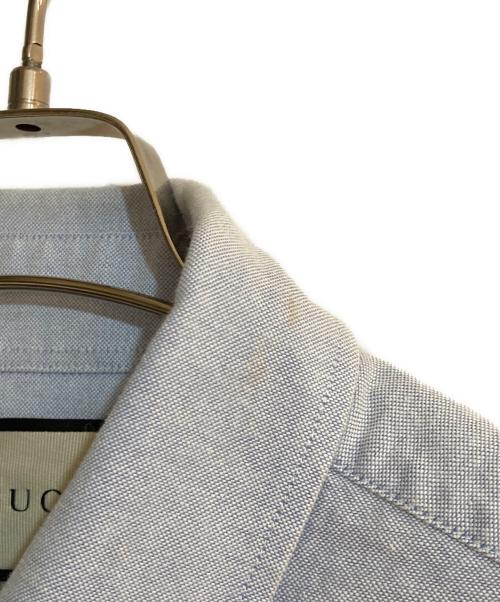 GUCCI（グッチ）GUCCI (グッチ) カッターシャツ スカイブルー サイズ:４8の古着・服飾アイテム