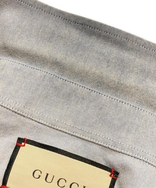 GUCCI（グッチ）GUCCI (グッチ) カッターシャツ スカイブルー サイズ:４8の古着・服飾アイテム