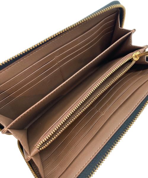 COACH（コーチ）COACH (コーチ) JEAN-MICHEL (ジャン・ミッシェル) BASQUIAT ROUND ZIP LONG WALLET ブラウンの古着・服飾アイテム