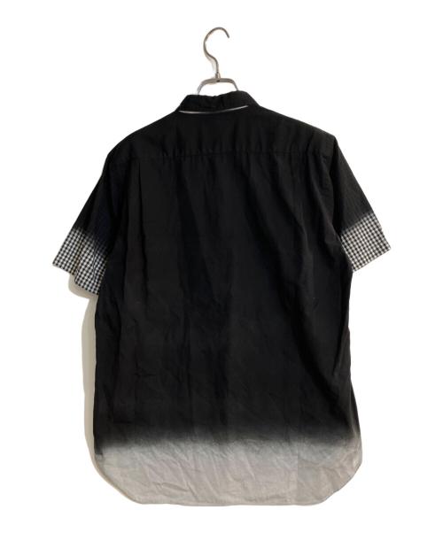 COMME des GARCONS HOMME（コムデギャルソン オム）COMME des GARCONS HOMME (コムデギャルソン オム) グラデーション染加工半袖シャツ ブラック サイズ:Sの古着・服飾アイテム