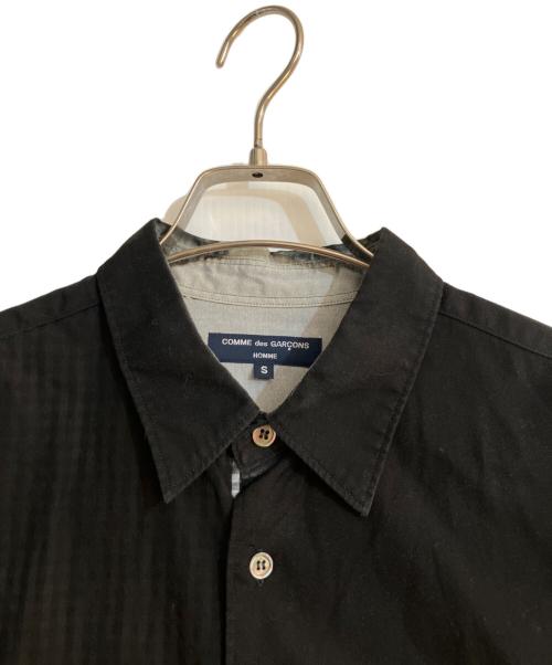 COMME des GARCONS HOMME（コムデギャルソン オム）COMME des GARCONS HOMME (コムデギャルソン オム) グラデーション染加工半袖シャツ ブラック サイズ:Sの古着・服飾アイテム
