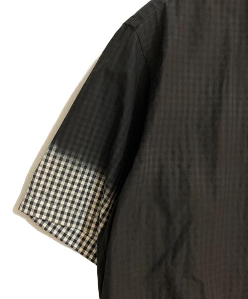 COMME des GARCONS HOMME（コムデギャルソン オム）COMME des GARCONS HOMME (コムデギャルソン オム) グラデーション染加工半袖シャツ ブラック サイズ:Sの古着・服飾アイテム