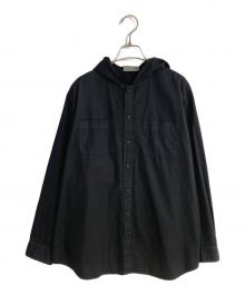 HAI SPORTING GEAR（ハイスポーツギア）の古着「フーデッドシャツ」｜ブラック
