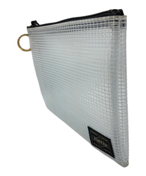 PORTER（ポーター）PORTER (ポーター) DIGAWEL (ディガウェル) PVC POUCH(L) ホワイトの古着・服飾アイテム