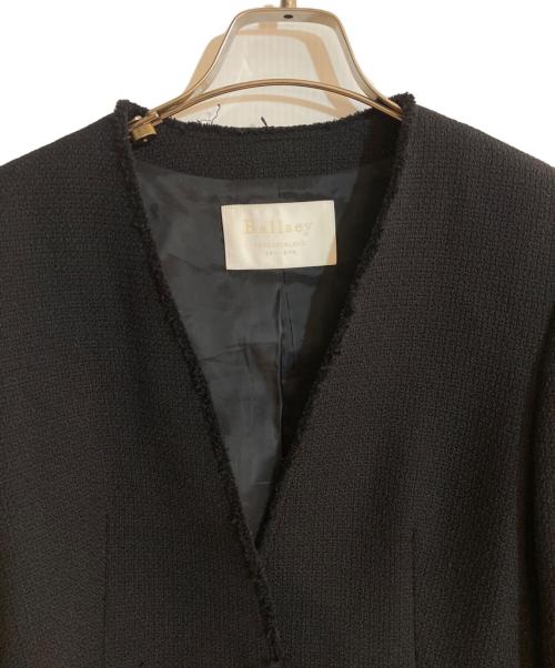 BALLSEY（ボールジィ）BALLSEY (ボールジィ) グラニーツイード Vカラージャケット ブラック サイズ:36の古着・服飾アイテム