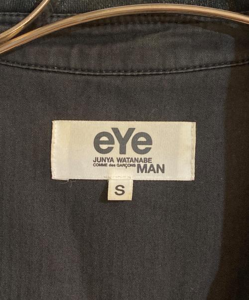 eYe COMME des GARCONS JUNYAWATANABE MAN（アイ コム デ ギャルソン ジュンヤ ワタナベ マン）eYe COMME des GARCONS JUNYAWATANABE MAN (アイ コム デ ギャルソン ジュンヤ ワタナベ マン) コーティングコットン ダブルライダースジャケット ブラック サイズ:Sの古着・服飾アイテム