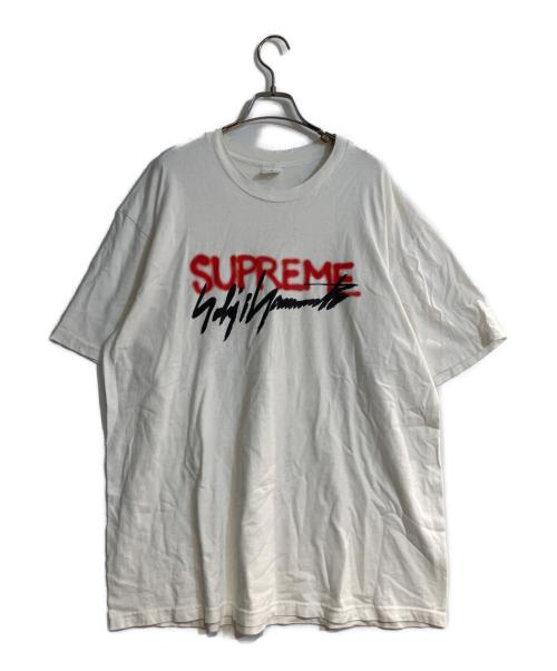 SUPREME（シュプリーム）Supreme (シュプリーム) YOHJI YAMAMOTO (ヨウジヤマモト) ロゴカットソー ホワイト サイズ:XLの古着・服飾アイテム