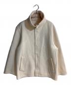 dunhillダンヒル）の古着「ウールスタンドカラージャケット」｜アイボリー