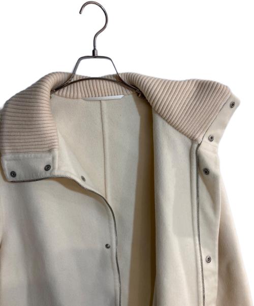 dunhill（ダンヒル）dunhill (ダンヒル) ウールスタンドカラージャケット アイボリー サイズ:Lの古着・服飾アイテム