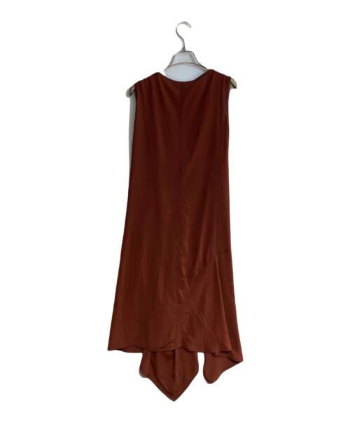 MARNI（マルニ）MARNI (マルニ) フロントボタンデザインノースリーブワンピース ブラウン サイズ:Ｌの古着・服飾アイテム