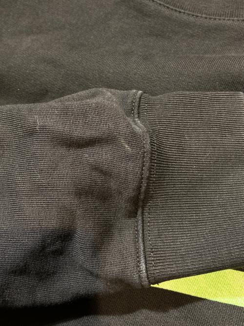 VERSACE（ヴェルサーチェ）VERSACE (ヴェルサーチェ) ロゴプリントスウェット ブラック サイズ:Ｌの古着・服飾アイテム