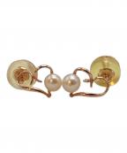 THE KISSザキス）の古着「パールワンポイントピアス」｜ゴールド
