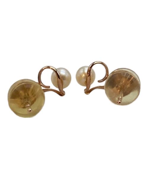 THE KISS（ザキス）THE KISS (ザキス) パールワンポイントピアス ゴールドの古着・服飾アイテム