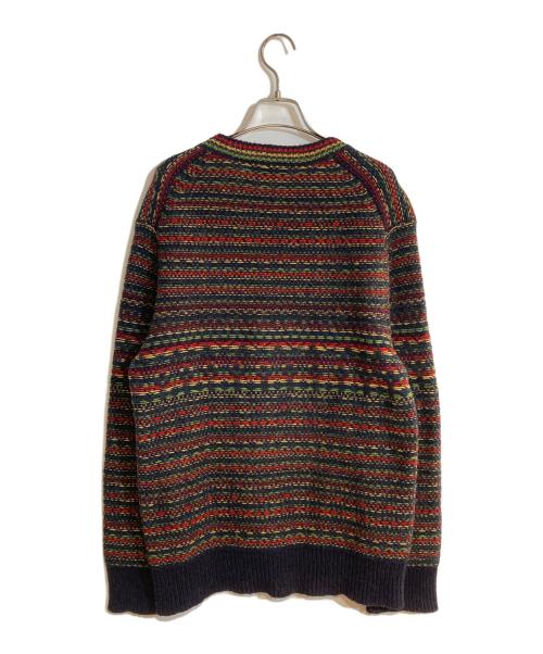 WALES BONNER（ウェールズボナー）WALES BONNER (ウェールズボナー) ウールクルーネックニット ネイビー サイズ:Ｍの古着・服飾アイテム